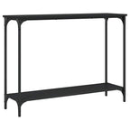 Tavolino Consolle Nero 101x30,5x75 cm in Legno Multistrato
