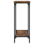 Tavolino Consolle Rovere Fumo 101x30,5x75 cm Legno Multistrato