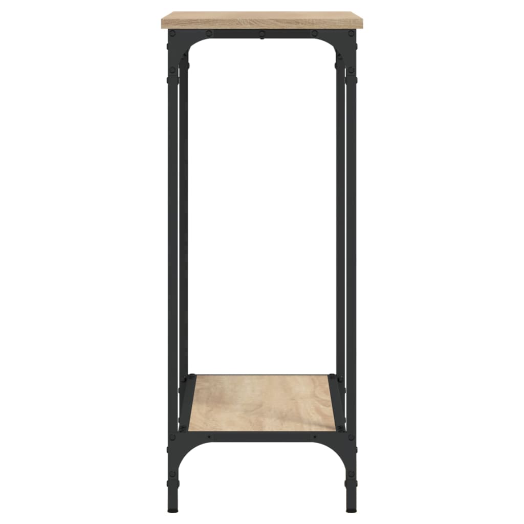Tavolo Consolle Rovere Sonoma 75x30,5x75 cm Legno Agglomerato