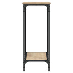 Tavolo Consolle Rovere Sonoma 75x30,5x75 cm Legno Agglomerato