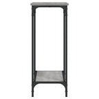 Tavolino Consolle Grigio Sonoma 75x30,5x75 cm Legno Multistrato