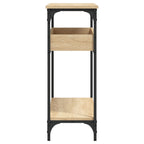 Tavolo Consolle con Ripiano Rovere Sonoma 100x29x75cm Legno Aggregato