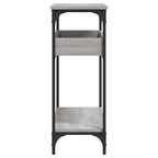 Tavolo Consolle Ripiano Grigio Sonoma 100x29x75cm Multistrato