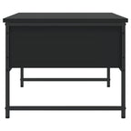 Tavolino da Salotto Nero 101x49x39,5 cm in Legno Multistrato