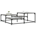 Tavolino Salotto Grigio Sonoma 107x107x40 cm Legno Multistrato