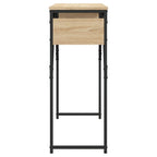 Tavolo Consolle Ripiano Rovere Sonoma 105x30x75cm Multistrato