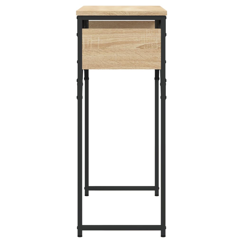 Tavolo Consolle Ripiano Rovere Sonoma 75x30x75cm Multistrato