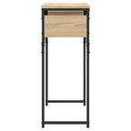Tavolo Consolle Ripiano Rovere Sonoma 75x30x75cm Multistrato