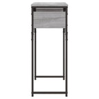 Tavolo Consolle Ripiano Grigio Sonoma 75x30x75cm Multistrato