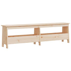 Panca da ingresso 160x28x45 cm in legno massello di pino
