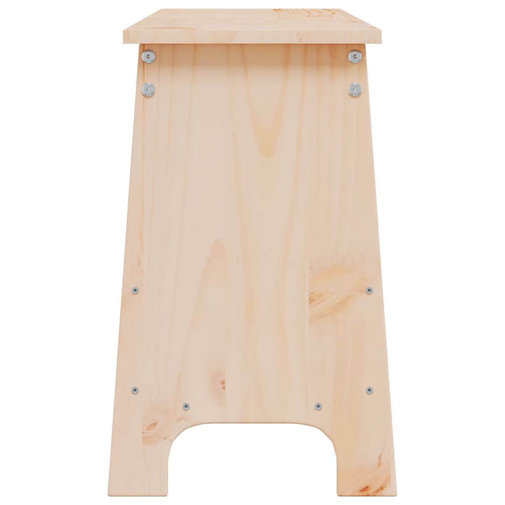 Panca da ingresso 160x28x45 cm in legno massello di pino