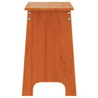 Panca da Ingresso Marrone Cera 60x28x45 cm Legno Massello Pino