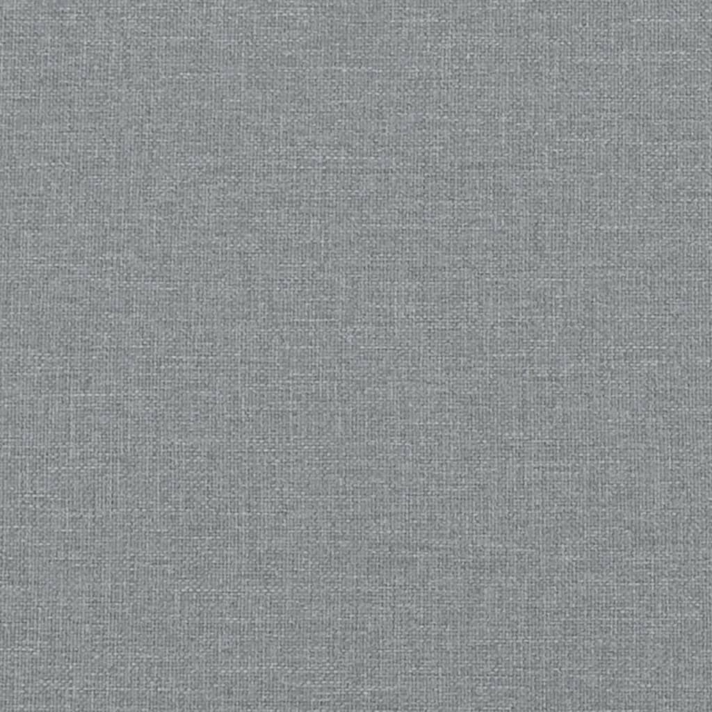 Panca con Schienale Grigio Chiaro 120x62x75,5 cm in Tessuto