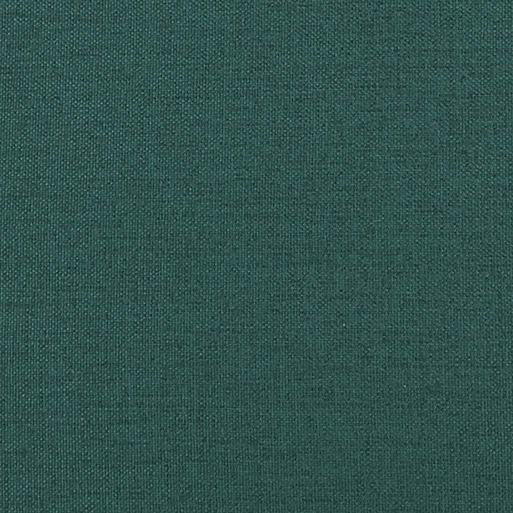 Panca con Schienale Verde Scuro 120x62x75,5 cm in Tessuto