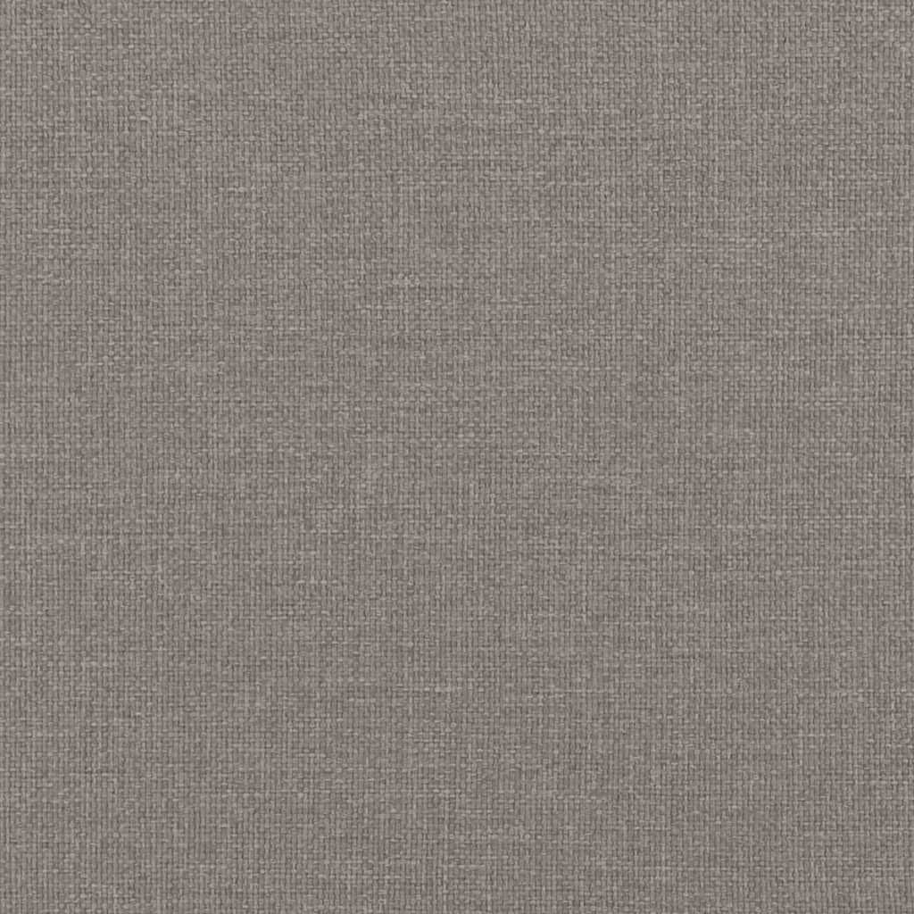 Panca con Schienale Tortora 120x62x75,5 cm in Tessuto