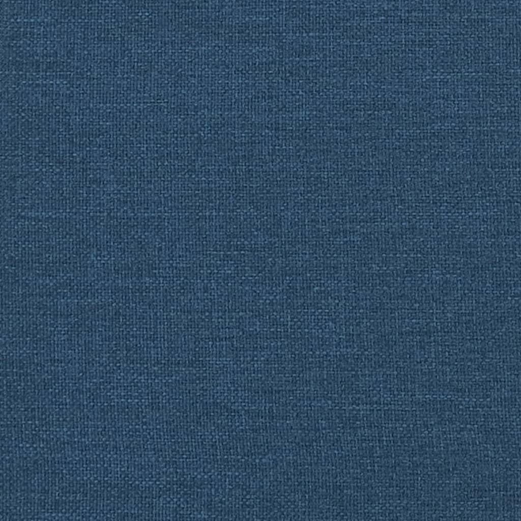 Panca con Schienale Blu 120x62x75,5 cm in Tessuto
