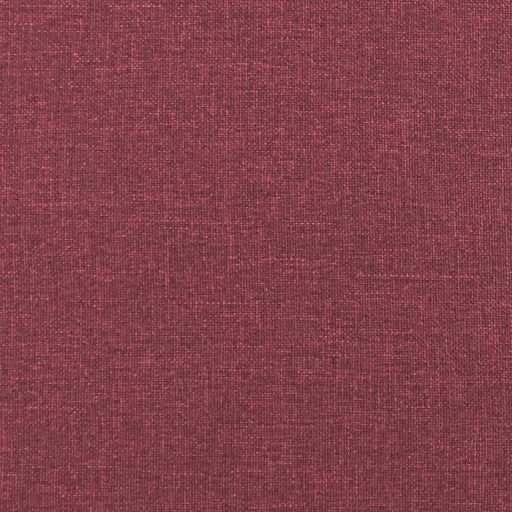 Panca con Schienale Rosso Vino 120x62x75,5 cm in Tessuto