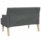 Panca con Cuscini Grigio Scuro 113x64,5x75,5 cm in Tessuto