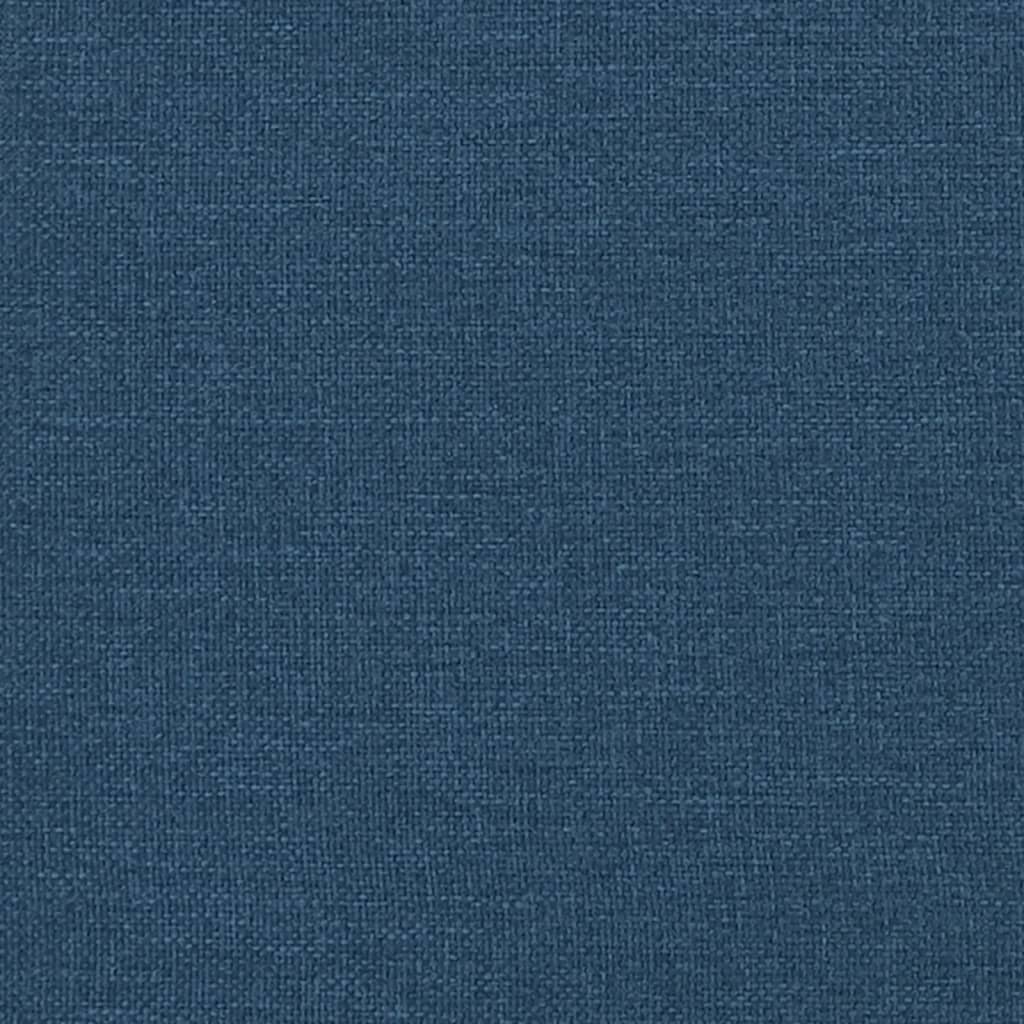 Panca con Cuscini Blu 113x64,5x75,5 cm in Tessuto