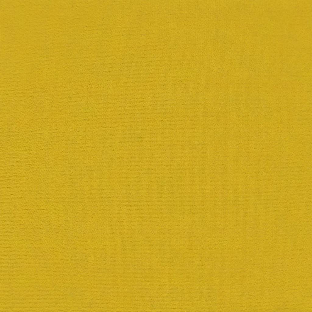 Panca con Cuscini Gialla 120,5x65x75 cm in Velluto