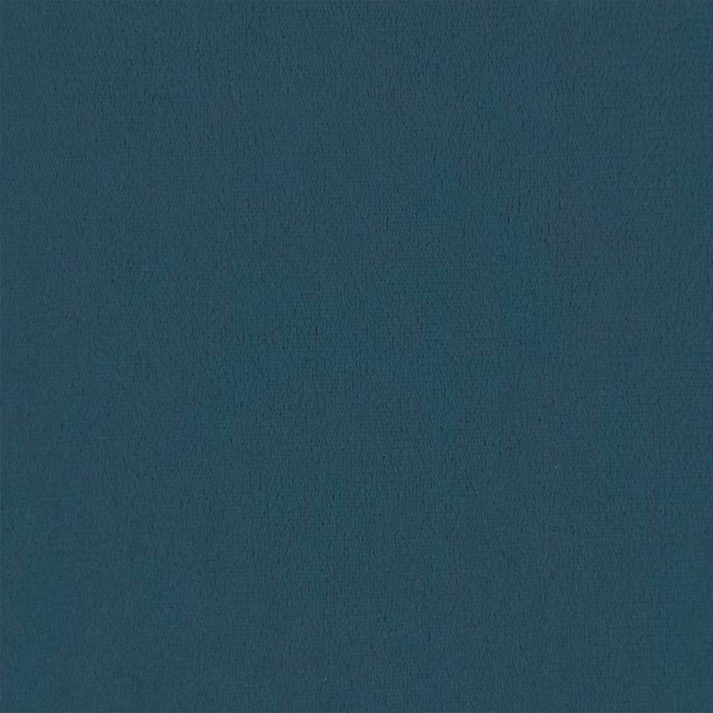 Panca con Cuscini Blu 120,5x65x75 cm in Velluto