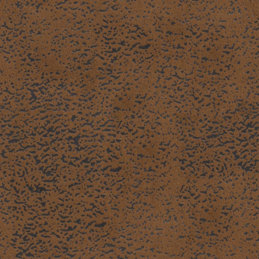 Panca con Cuscini Marrone 120,5x65x75 cm Similpelle Scamosciata