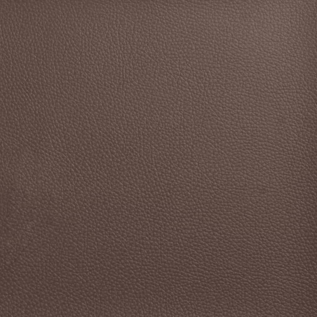 Panca con Schienale Marrone 112x65,5x75 cm in Similpelle