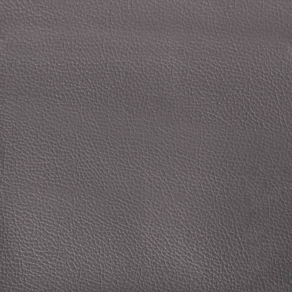 Panca con Schienale Grigia 112x65,5x75 cm in Similpelle