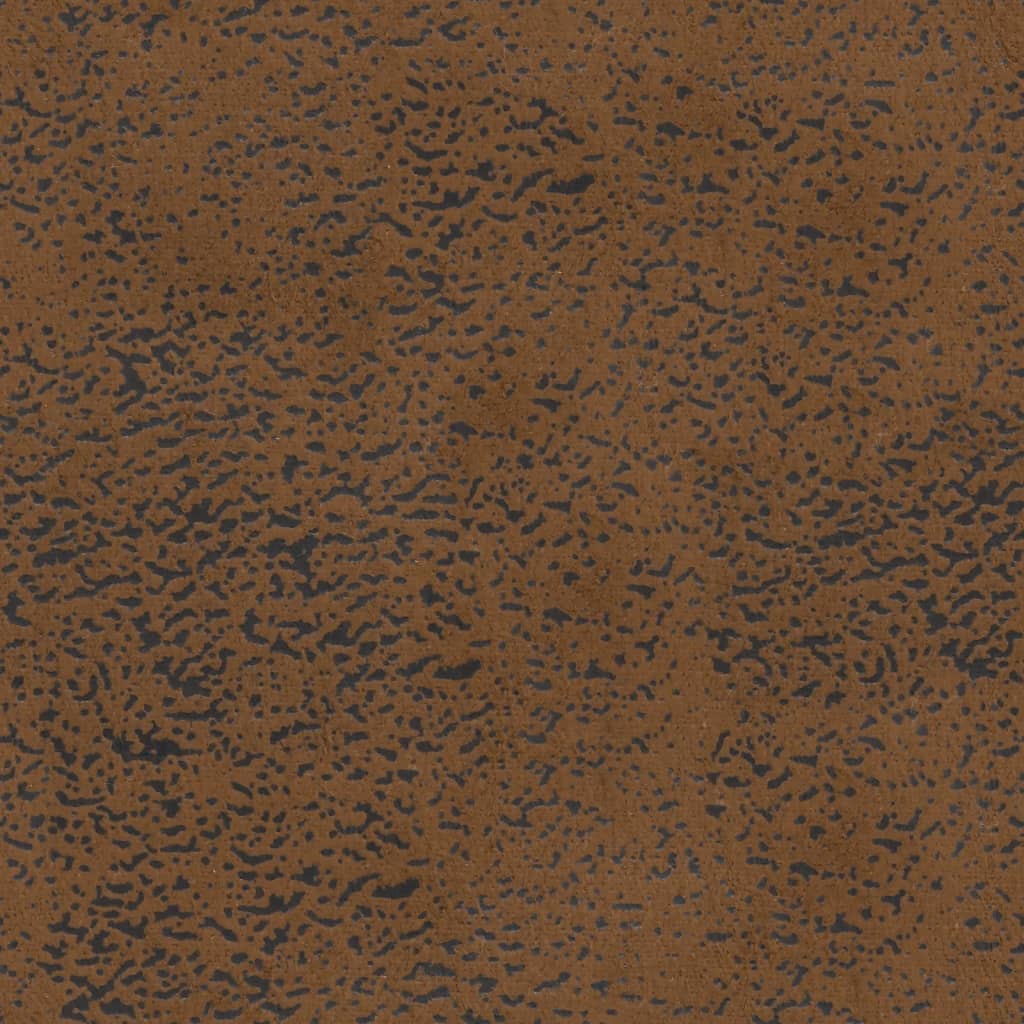 Panca con Schienale Marrone 112x65,5x75 cm in Scamosciato