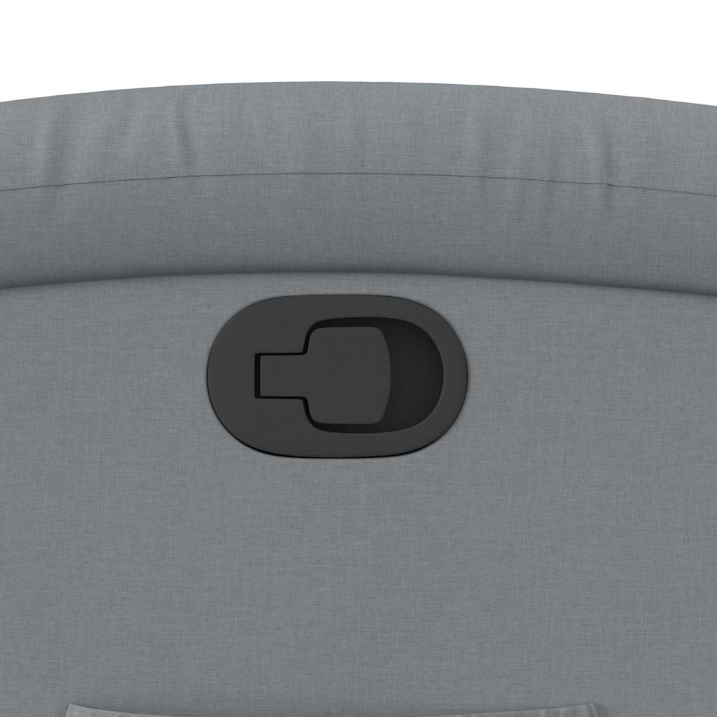 Poltrona Reclinabile in Tessuto Grigio Chiaro