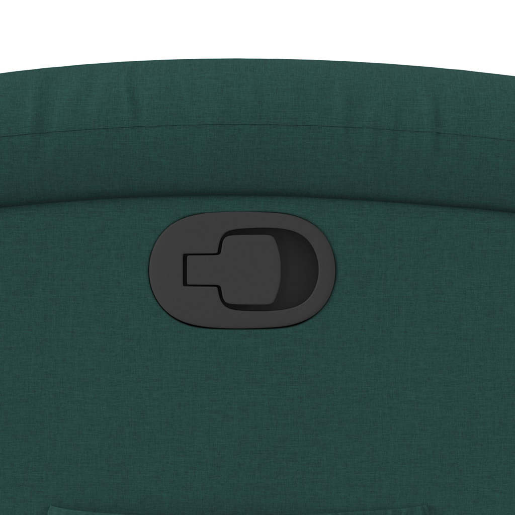 Poltrona Reclinabile in Tessuto Verde Scuro