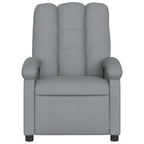Poltrona Reclinabile in Tessuto Grigio Chiaro