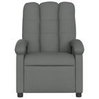 Poltrona reclinabile in tessuto grigio scuro