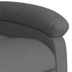 Poltrona reclinabile in tessuto grigio scuro