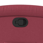Poltrona Reclinabile in Tessuto Rosso Vino