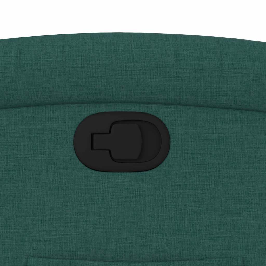 Poltrona Reclinabile in Tessuto Verde Scuro