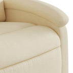 Poltrona Reclinabile in Tessuto Crema