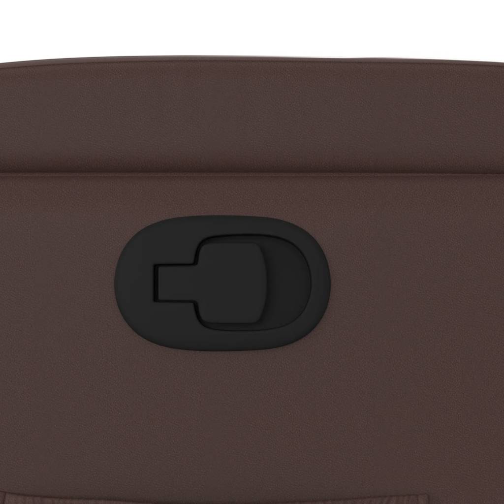 Poltrona Reclinabile Marrone in Similpelle