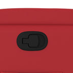 Poltrona Reclinabile Rossa in Similpelle