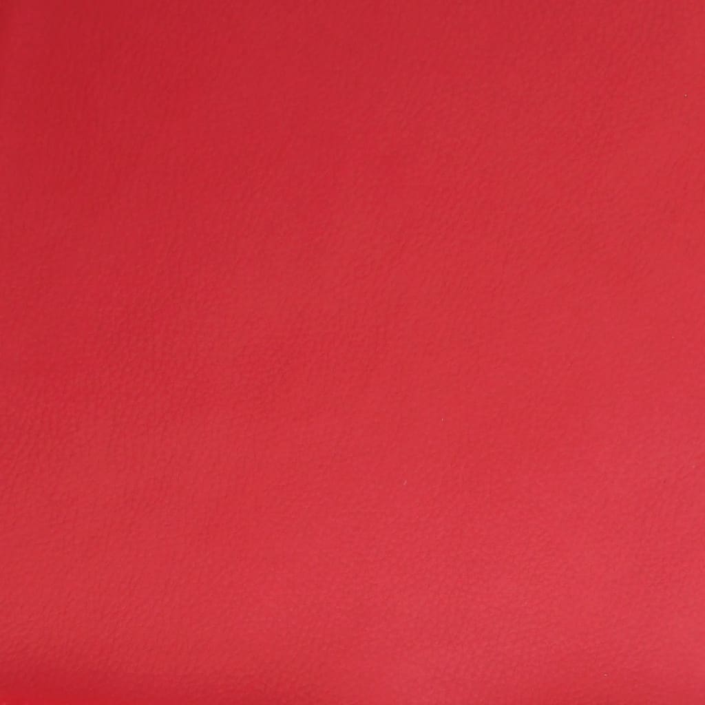 Poltrona Reclinabile Rossa in Similpelle