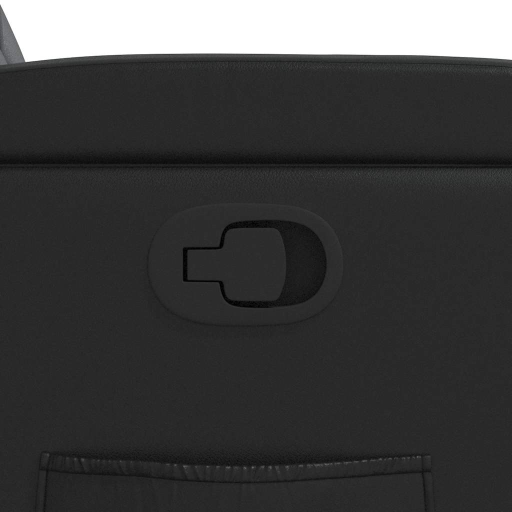 Poltrona Reclinabile Nera in Similpelle