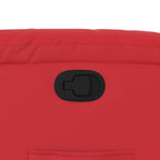 Poltrona Reclinabile Rossa in Similpelle