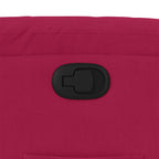 Poltrona Reclinabile Rosso Vino in Velluto