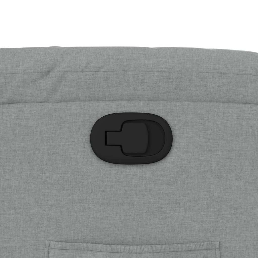 Poltrona Reclinabile in Tessuto Grigio Chiaro