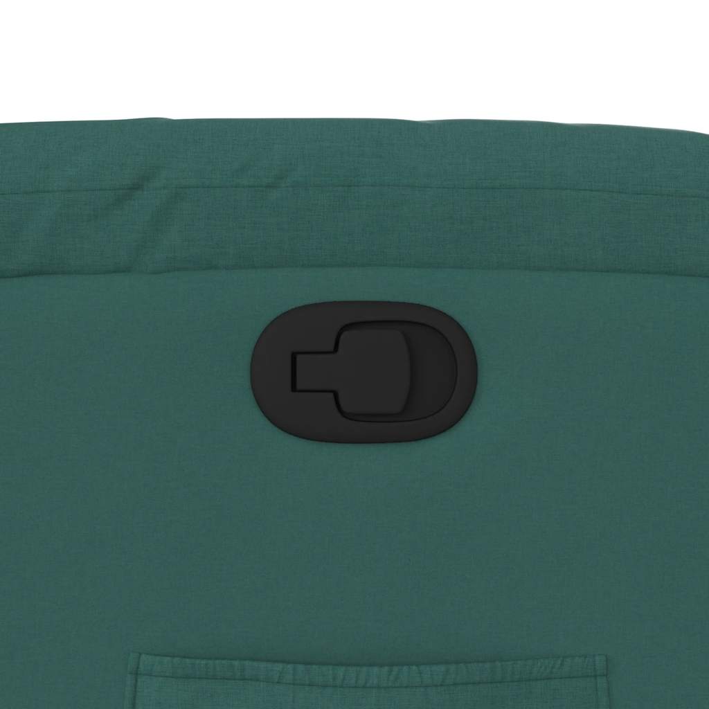 Poltrona Reclinabile in Tessuto Verde Scuro