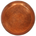 Tavolino da Salotto in Ottone Ø55x28 cm in Alluminio