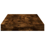 Mensole Parete 4pz Rovere Fumo 40x10x1,5 cm Legno Multistrato