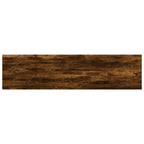 Mensole Parete 4pz Rovere Fumo 40x10x1,5 cm Legno Multistrato
