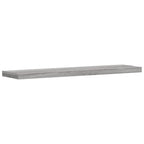Mensole Parete 4pz Grigio Sonoma 40x10x1,5cm Legno Multistrato