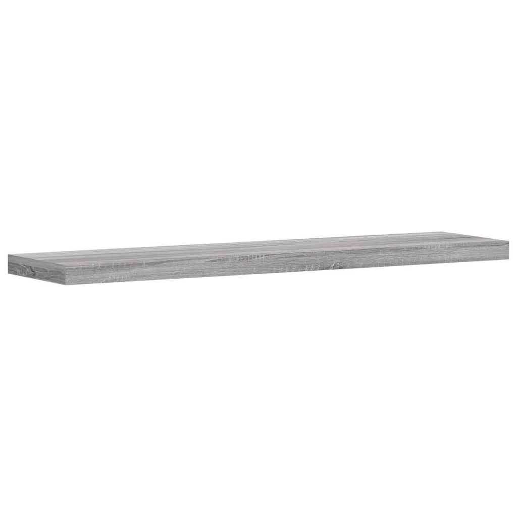 Mensole Parete 4pz Grigio Sonoma 40x10x1,5cm Legno Multistrato